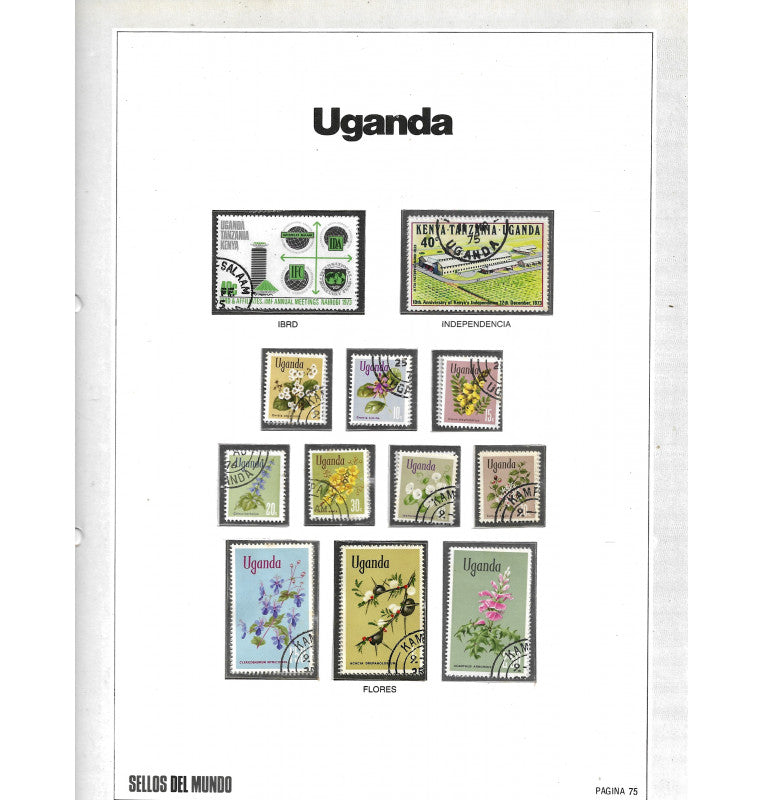 Libro de Estampilla del mundo. Gran enciclopedia de la filatelia